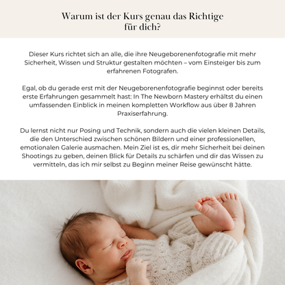 Newborn Online Kurs - Newborn Mastery