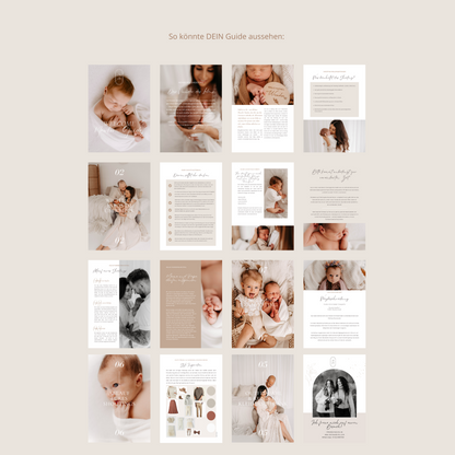 Welcome Newborn Guide als Canva-Vorlage