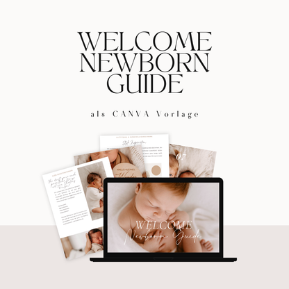 Welcome Newborn Guide als Canva-Vorlage