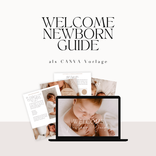 Welcome Newborn Guide als Canva-Vorlage
